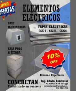 Concretan - Elementos electricos -  Prefabricados en concreto