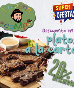 LoZano del Campo- Descuento del 20% en platos a la carta